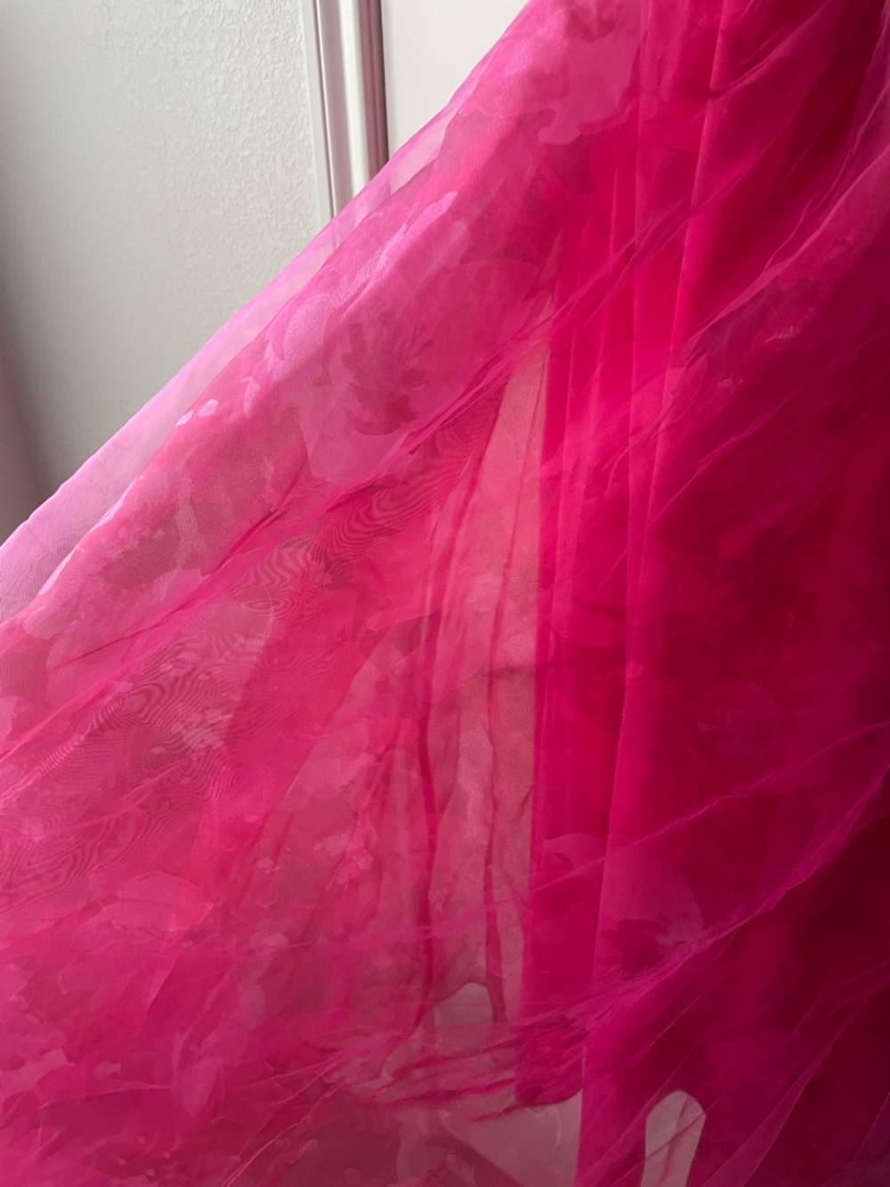 Lulu's Vibrant Hot Pink Tulle Strapless Party Dress - Picture 10 of 12